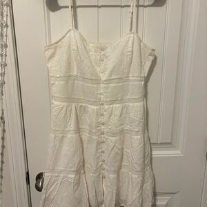 Boho Chic White Eyelet Sundress